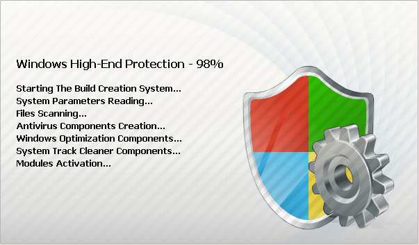 [Изображение: заставка Windows High-End Protection]