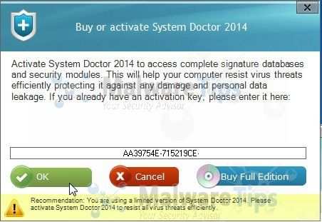 [Изображение: ключ активации System Doctor 2014]