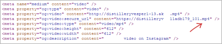 Код страницы с прямой ссылкой на видео
