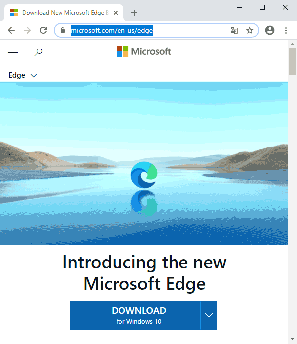 Скачать Microsoft Edge Chromium