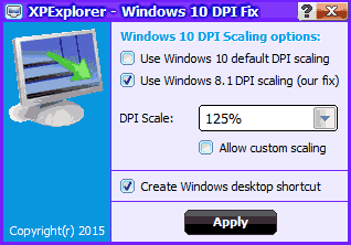 Программа Windows 10 blurry DPI fix