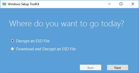 Windows Setup Toolkit ESD Decrypter