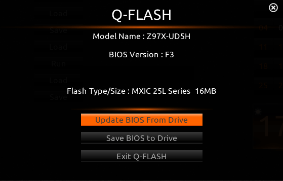 Обновление БИОС с помощью Flash utility