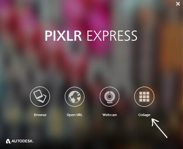 Создание коллажа в Pixlr Express