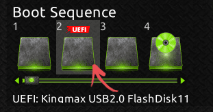 Очередность загрузки в UEFI BIOS
