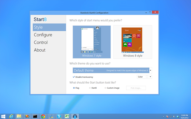 Start8 — возвращение меню Пуск в Windows 8