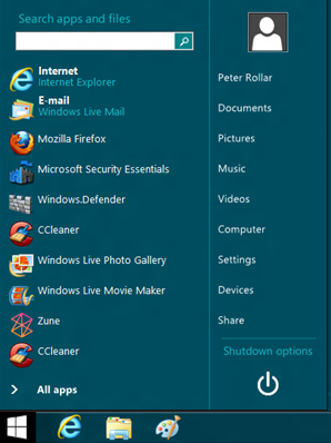 Vistart Windows 8