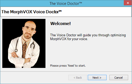 Мастер настройки Voice Doctor