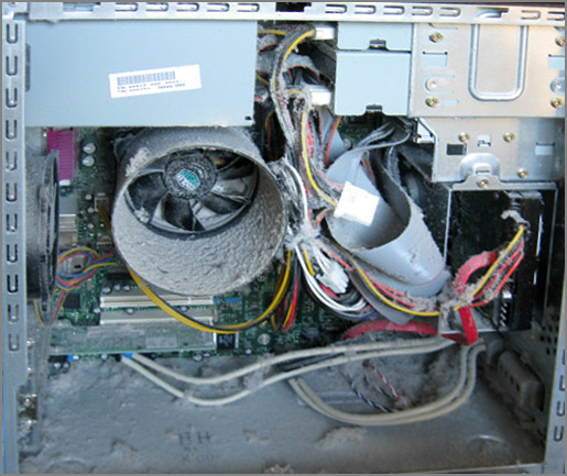 Пыль внутри компьютера