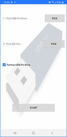 Главное окно приложения ISO 2 USB