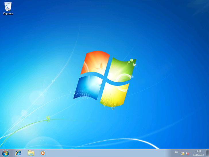 Установка Windows 7 завершена