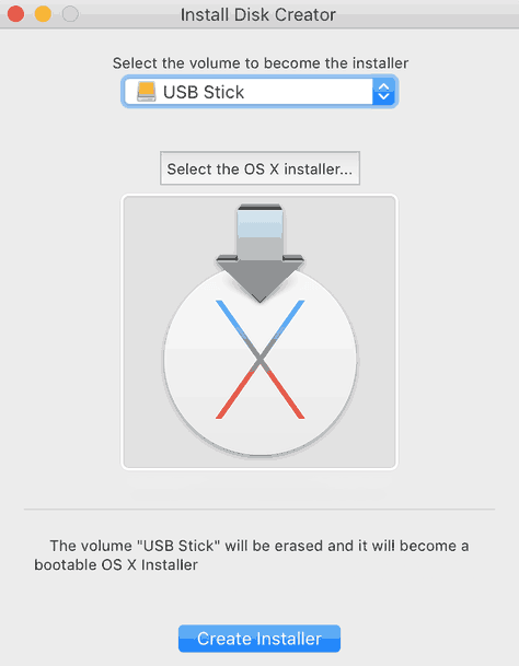 Install Disk Creator для MacOS